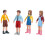 1 Set Imiterade Människofigurer Människoskala Miniatyrskal 8