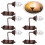 5Pcs Mini Wall Lamps Luminous Sand Table Building Diy Materials 4