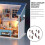 5Pcs Mini Wall Lamps Luminous Sand Table Building Diy Materials 9