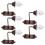 5Pcs Mini Wall Lamps Luminous Sand Table Building Diy Materials 6