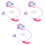 3 Pcs Dust Catcher Toy Vacuum Cleaner Educational Set 4