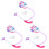 3 Pcs Dust Catcher Toy Vacuum Cleaner Educational Set 3