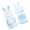 4 Pezzi Cotone Biancheria Copricapo Costume 10
