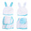 4 Pezzi Cotone Biancheria Copricapo Costume 2