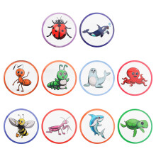 10Pièces Stickers Potty Enfants Couleur Changeante PVC Adhésif Durable