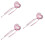 3Pz Bacchette Cuore Rosa Con Paillettes Per E Party 7