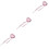 3Pz Bacchette Cuore Rosa Con Paillettes Per E Party 5