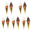 10 Coni Gelato Decorativi Per 4