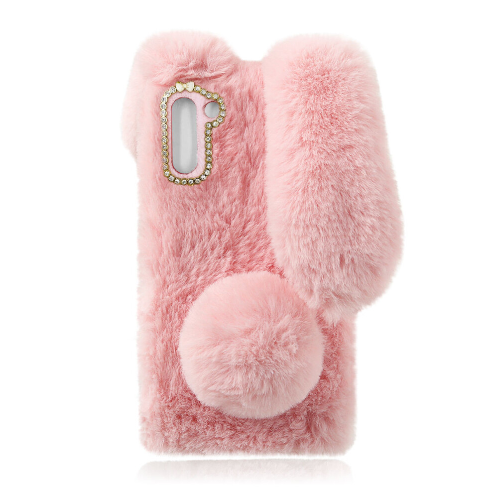 Furry Warm Phone Shell Bunny Ear Plush Case For 5G 3552927390520
