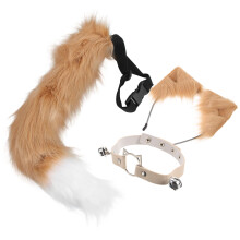 1 Set Fjälliga Djuröron Huvband Cosplay Kostym Accessoar