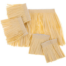 30St Elastisk Gul Raffia Hula Kjol För Hawaiianska Luau Fester