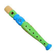 Small Wooden Recorder For Toddlers Colorful Kids Rhythm Instrument