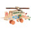 4Pcs Färgglada Trähelikopter Modell För Barn 3