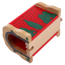Wooden Train Tunnel Model Track Accessory DIY Kids Simulation Cave