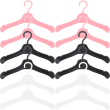 60Pcs Doll Clothes Holders Little Hangers Storage Racks