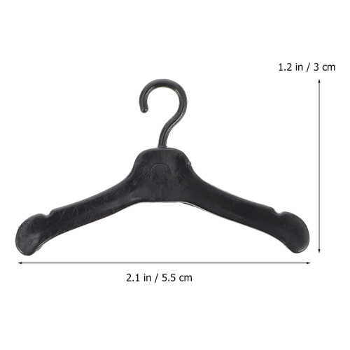 60Pcs Doll Clothes Holders Little Hangers Storage Racks 2