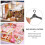 60Pcs Doll Clothes Holders Little Hangers Storage Racks 7