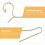 20 Pcs Metal Mini Doll Clothes Hangers Durable Rack 8