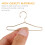 20 Pcs Metal Mini Doll Clothes Hangers Durable Rack 9