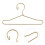 20 Pcs Metal Mini Doll Clothes Hangers Durable Rack 3