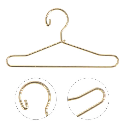 20 Pcs Metal Mini Doll Clothes Hangers Durable Rack 2