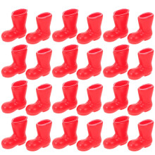 100 Delar Miniatyr Tomteboots Tillbehör Docklek Miniskor