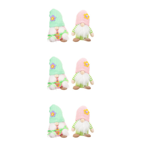 6 Pezzi In Peluche Decorazione Per 2