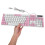 Gaming Keyboard 104 Keys RGB Full Size Pink 4