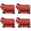 4Pcs Mini Breakfast Maker Plastic Waffle Maker Dollhouse Kitchen 6