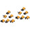 12 Mini Da Costruzione In Metallo 4