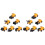 12 Mini Da Costruzione In Metallo 2