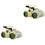 2 Pezzi 4X30 Notturno Telescopio Binocolo Con Luce Spot Pop-Up 3