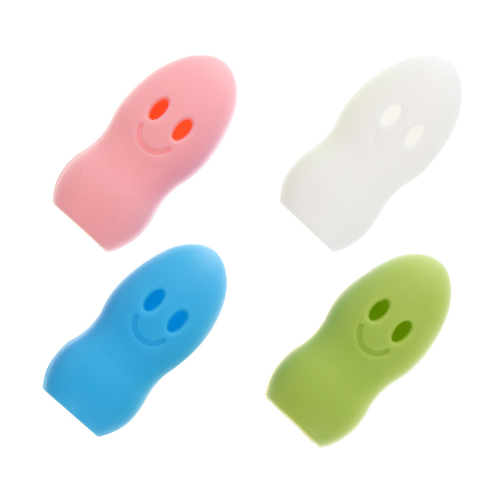 Iplusmile 4Pcs Cartoon Toothbrush Covers Portable Silicone Protective Case