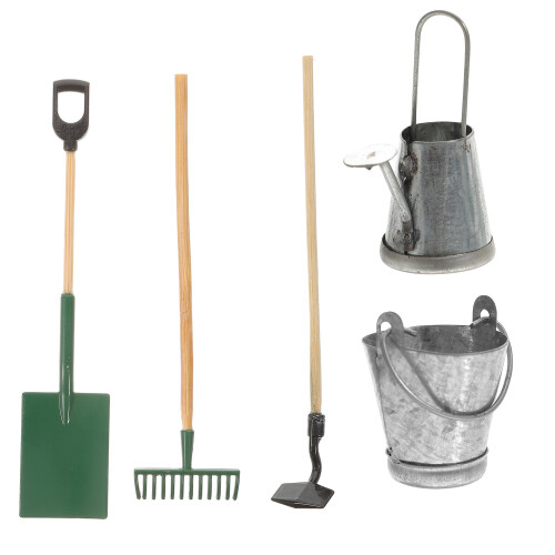 4 Set Giardinaggio Miniatura Per Casa Decorazioni