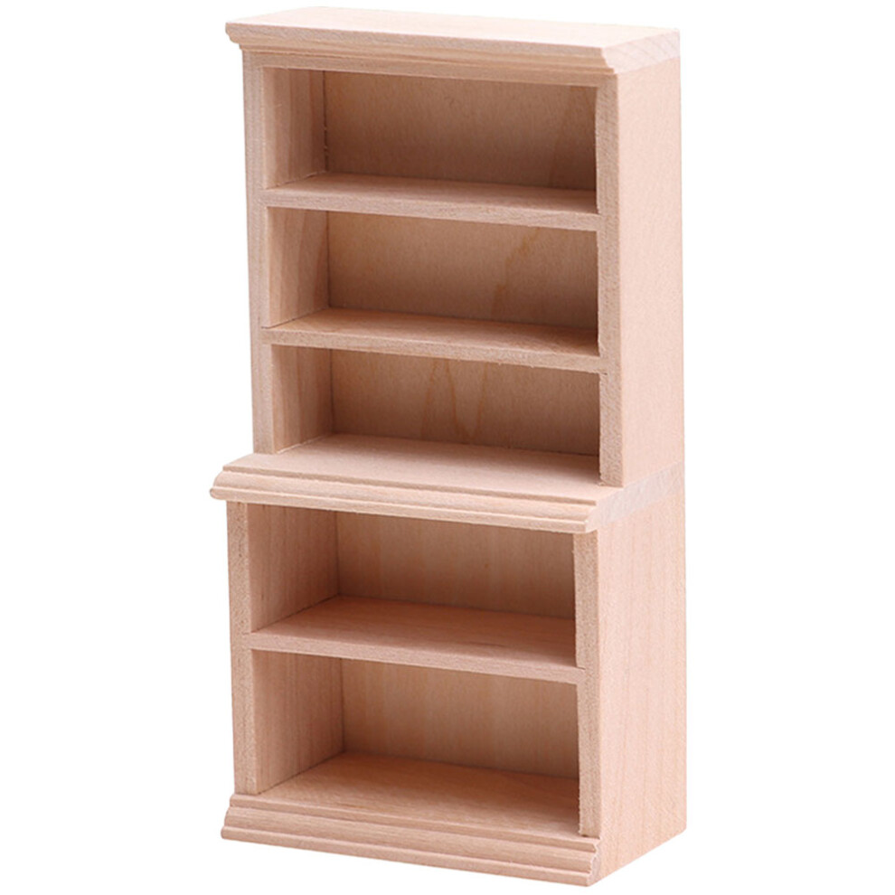 3 Sztuki Mini Drewniane PółKa Na KsiążKi Model-image