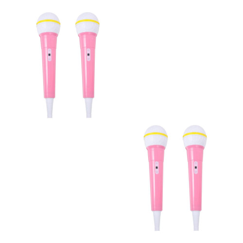 4 Stuks Premium Microfoon Speelgoed Podium Kostuumfeest 1