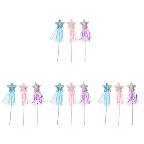 12Pz Bacchette Per , Stelle E Nappe, Prop Per Cosplay 1