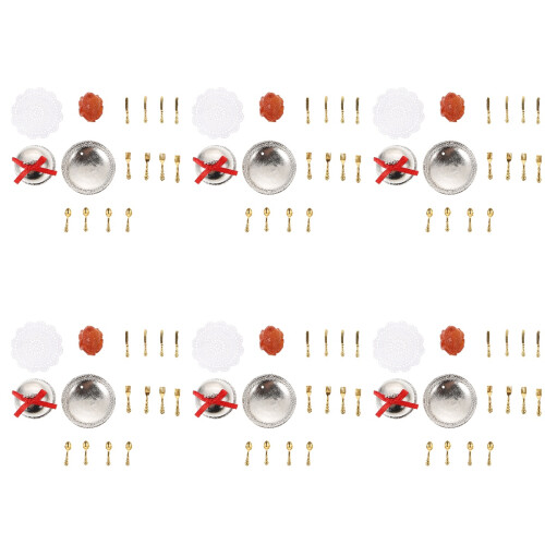 6 Set Simuleringskök Leksak Barns Lagning Modell 1