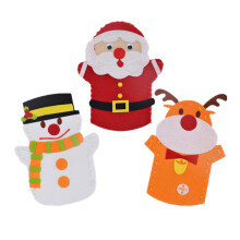 6 Unidades Material Para Bolsa Natal Com Santa, Neve E Alce