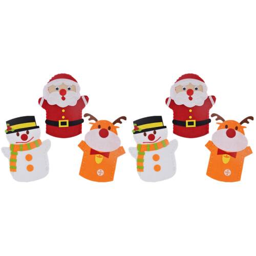 6 Unidades Material Para Bolsa Natal Com Santa, Neve E Alce 1
