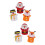 6 Unidades Material Para Bolsa Natal Com Santa, Neve E Alce 7