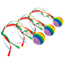 3Pcs Antena Carro Bola Com Fita Decorativo