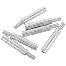 6Pcs Female Till Female Ljudkoppling 6,35 Mm Jack Stereo