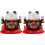 2Pcs Keramiska Lyckokattsdekoration, -Kruka, Sparsgris 3
