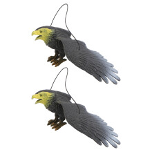 2Pcs Emulation Örn Modelllek Tyg Fågelavskräckande Svart