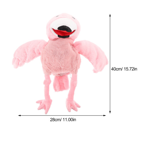 Plush Flamingo Handsdocka För Berättande Lek 2