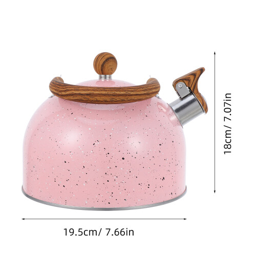 Tea Kettle För : Rostfritt , 3 L, Vikbar Handtag, Visslande 1