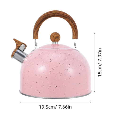 Tea Kettle För : Rostfritt , 3 L, Vikbar Handtag, Visslande 2