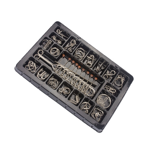 20Pcs Kinesisk Ringpussel Nio Ringar Utbildningsleksak