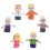 6St Familjefingeraffärar Plush Utbildningsdockor För Barn 1